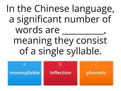 The Chinese Writing System