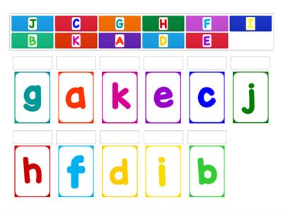 Alphabet Matching A-K #my_teaching_stuff
