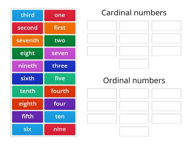 Numbers - cardinal and ordinal. Starter unit. Gateway A1+