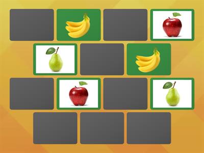 Memory match Fruits