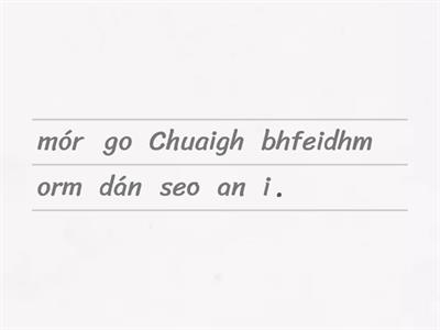 Géibheann - Conas a chuaigh an dán seo i bhfeidhm ort?