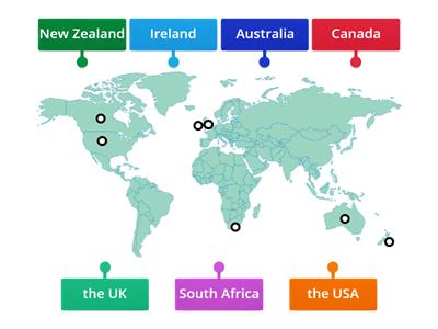 English around the world (Map)