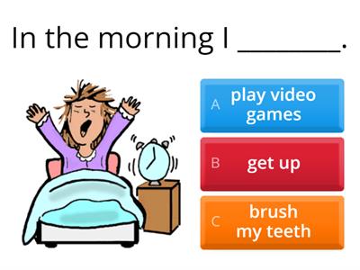 Daily Routines - Quiz