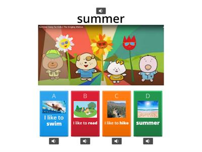 Quiz: Song "Summer song for kids"  The Singing Walrus - 342-Sp.Ed.