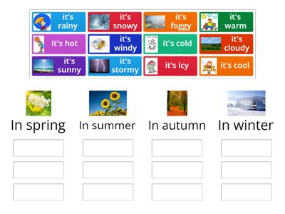 Seasons and the weather - EAL Y1