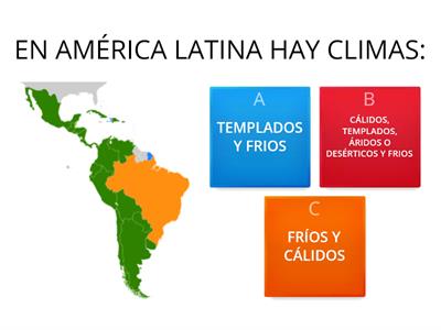 LOS CLIMAS DE AMÉRICA LATINA