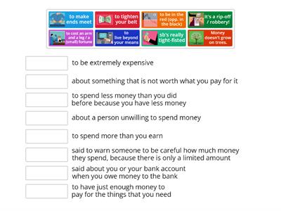 Idioms about money