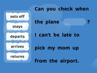 Verbs for travel