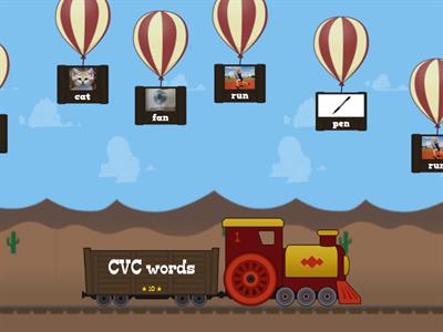  CVC and CVCe balloon words