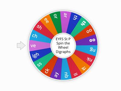EYFS St P Spin The Wheel Digraphs