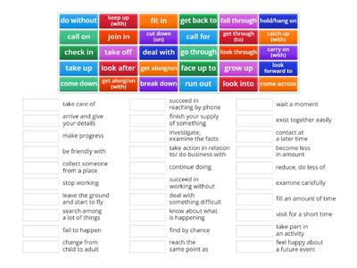 Phrasal verbs inseparable