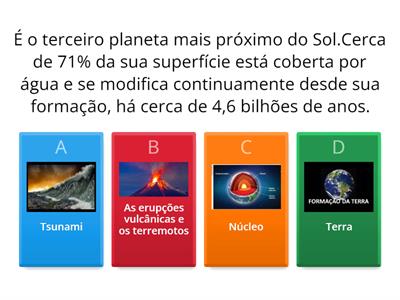  O planeta Terra -Características/estrutura - 6°ano