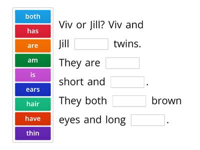 Viv or Jill, Thumbs up , workbook p.16