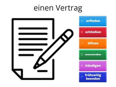 BSK B2 Arbeitsvertrag Wortschatz