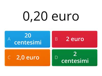 euro e centesimi - valore