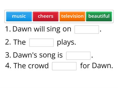 OPW Reader 5. Dawn's Hiccups. Activity F. Write.