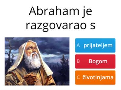 Abraham vjeruje Bogu 