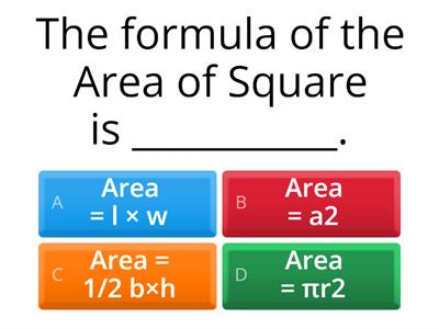 AREA(Maths Quiz)