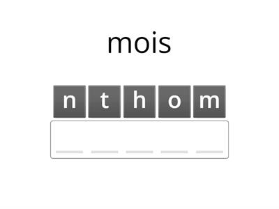  Jours et mois (6èmes)