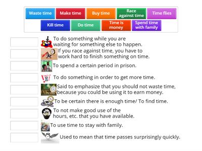 Collocations and expressions with the word "time".