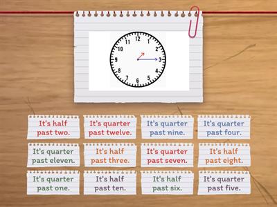 Half+ Quarter past (time)