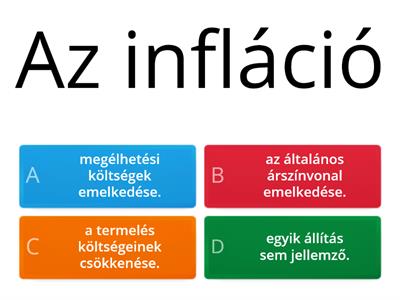 Az Infláció jellemzői
