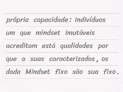 Os dois tipos de Mindset