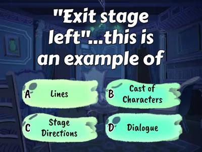 Elements of Drama Vocabulary