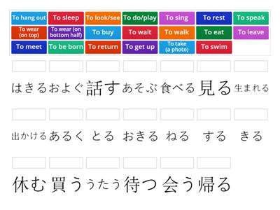 Plain form verbs