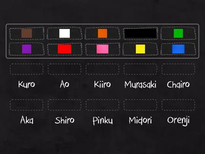 Japanese Colours (romaji)