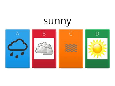 Weather adjectives and their symbols: Quiz