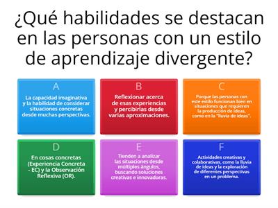 Estilo de Aprendizaje Divergente