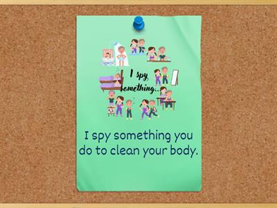 PU2 1 / GG1 6 / GG2 1 I spy game Daily routines