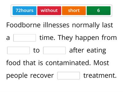 Foodborne illnesses 10.1