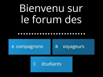 En route sur FLE, Unité 1, leçon 3, Vocabulaire