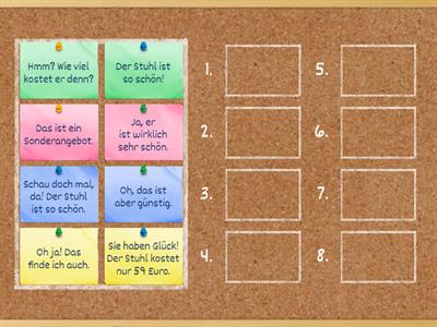 Momente L.4 Gespräch im Möbelhaus