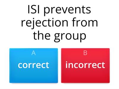 NSI and ISI - True or False Quick Check