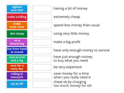 Money idioms