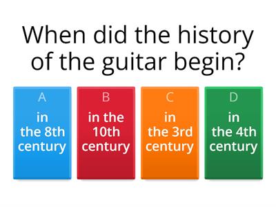 Guitar history 