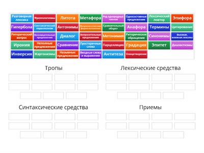 Средства выразительности