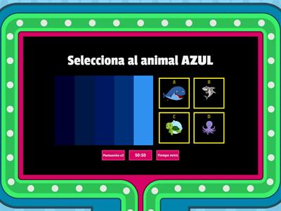 Los colores y animales mar/tierra TODDLERS