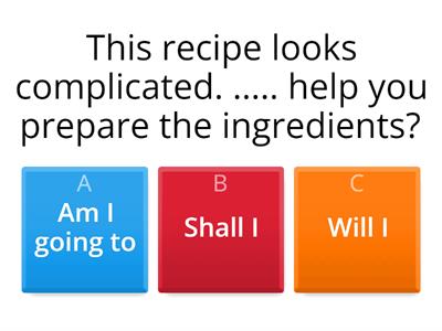 Future tenses quiz