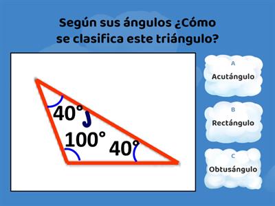 Clasificación de Triángulos según sus ángulos