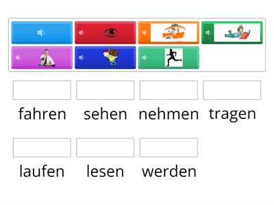 Starke Verben mit a.o,u im Präsens (laufen, lesen, nehmen...)