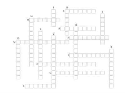 Year 9 Spelling Set 3 - Cross word