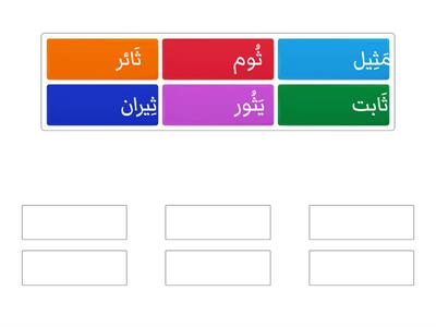   حرف الثاء مع المدود الطويلة