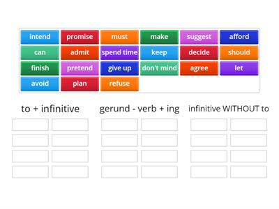 Focus 3 verb patterns