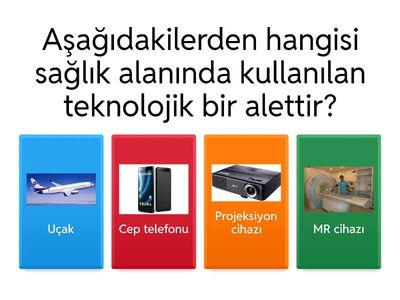 4.Sınıf Sosyal Bilgiler Bilim, Teknoloji ve Toplum Ünitesi Teknolojik Ürünler Etkinliği-1
