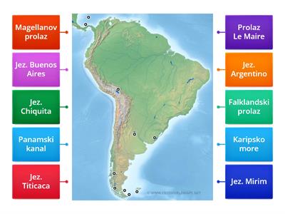 Mora, jezera i prolazi Južne Amerike