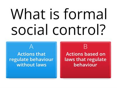 AC 2.1 - Explain forms of social control